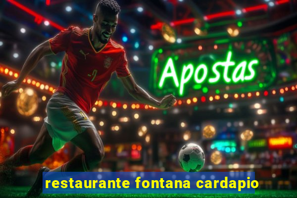 restaurante fontana cardapio